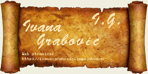 Ivana Grabović vizit kartica